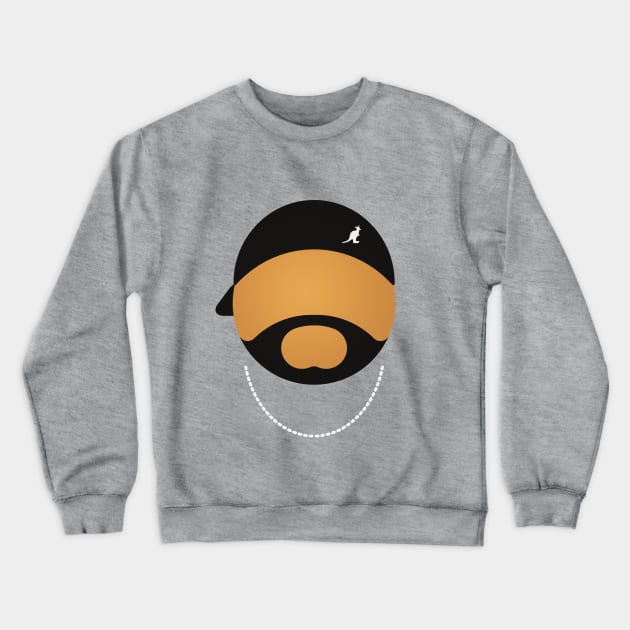 J Dilla (face only) Crewneck Sweatshirt by nevens